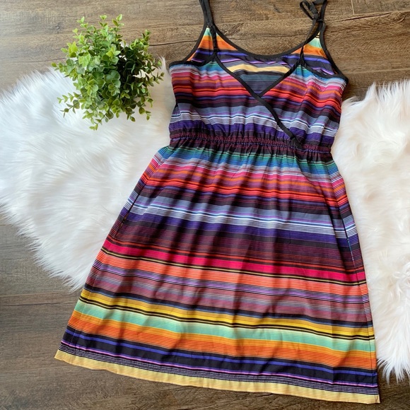 ❤️SOLD Athleta Havana rainbow midi dress - Picture 7 of 8